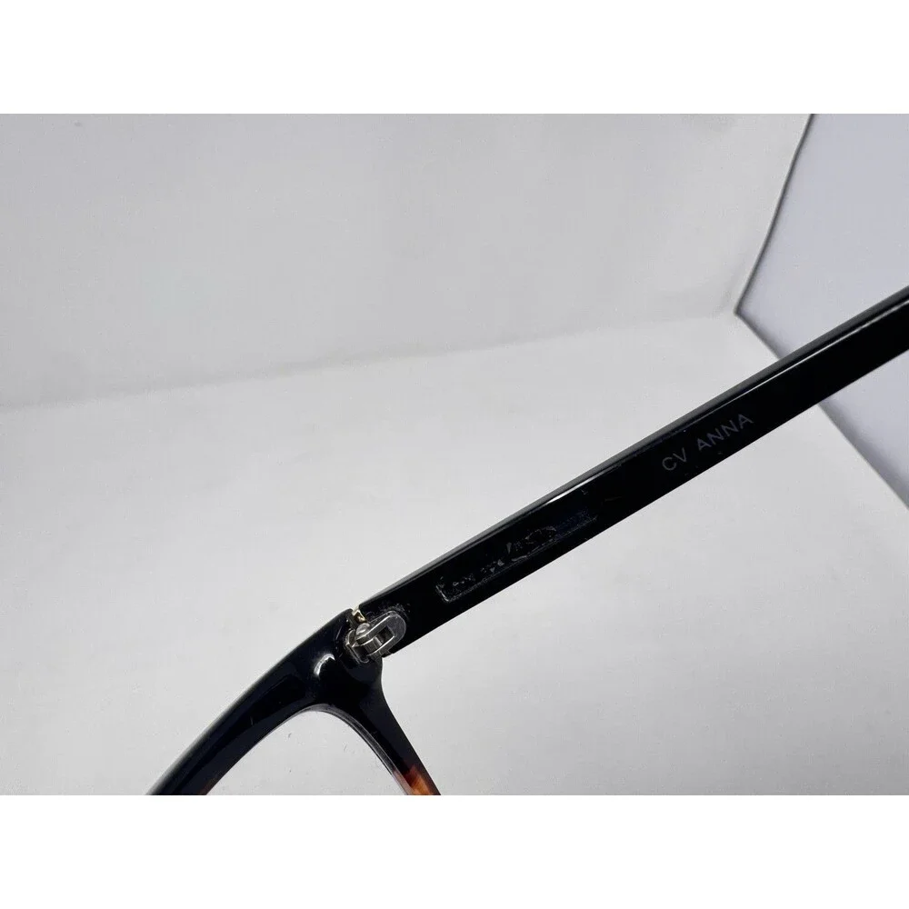 Christian Siriano Anna Square Eyeglass Frames Only Black Tortoise 54-19-140